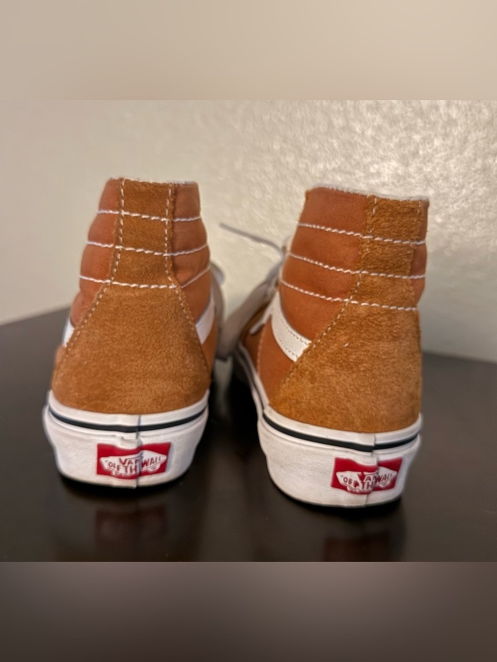 Vans Sk8-Hi Tapered Rust Orange Suede Sneakers | Men’s 5 / Women’s 6.5 - Picture 5 of 8